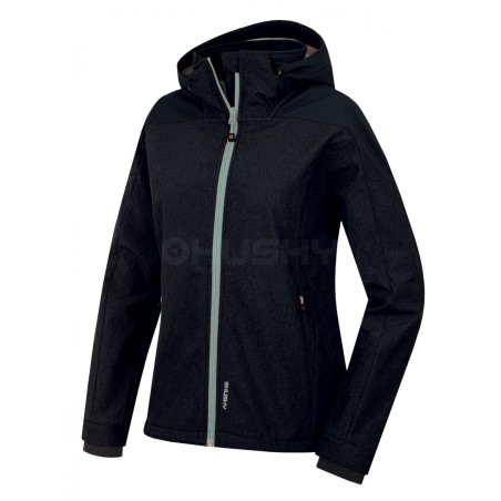 Moteriška striukė HUSKY SOFTSHELL SALEN juoda Moteriška striukė HUSKY SOFTSHELL SALEN juoda