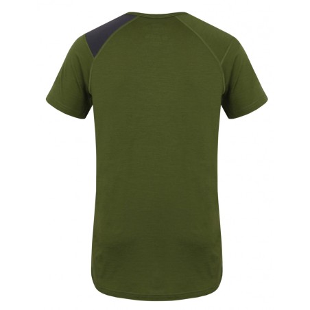 Vyr. termo marškiniai short HUSKY MERINO DOG 19 chaki