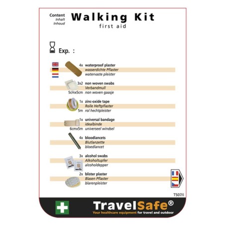 Kelioninis pirmos pagalbos rinkinys TravelSafe Walking Kit Kelioninis pirmos pagalbos rinkinys TravelSafe Walking Kit