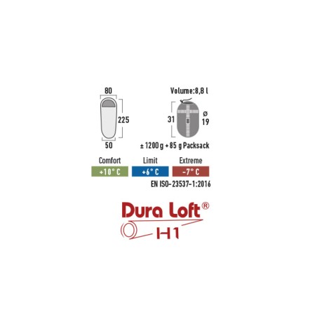 Miegmaišis High Peak LITE PACK 1200