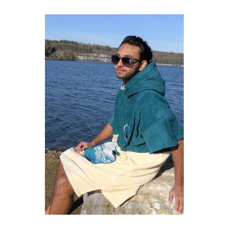 Pončas WAVE HAWAII Petrol, M